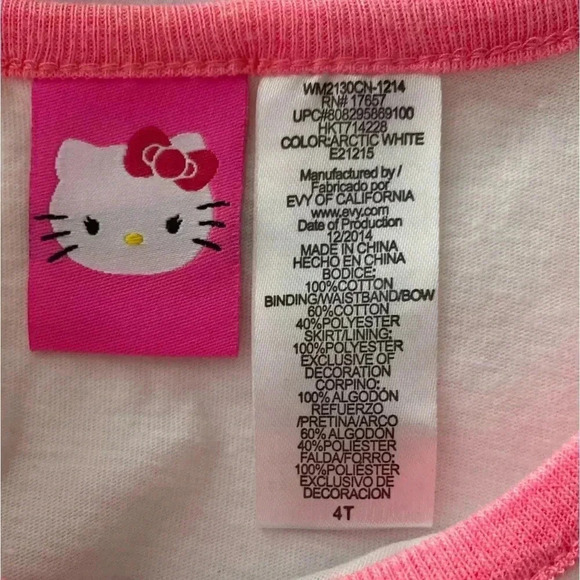 Sanrio Hello Kitty Mesh Cake Dress 4T - Picture 7 of 9